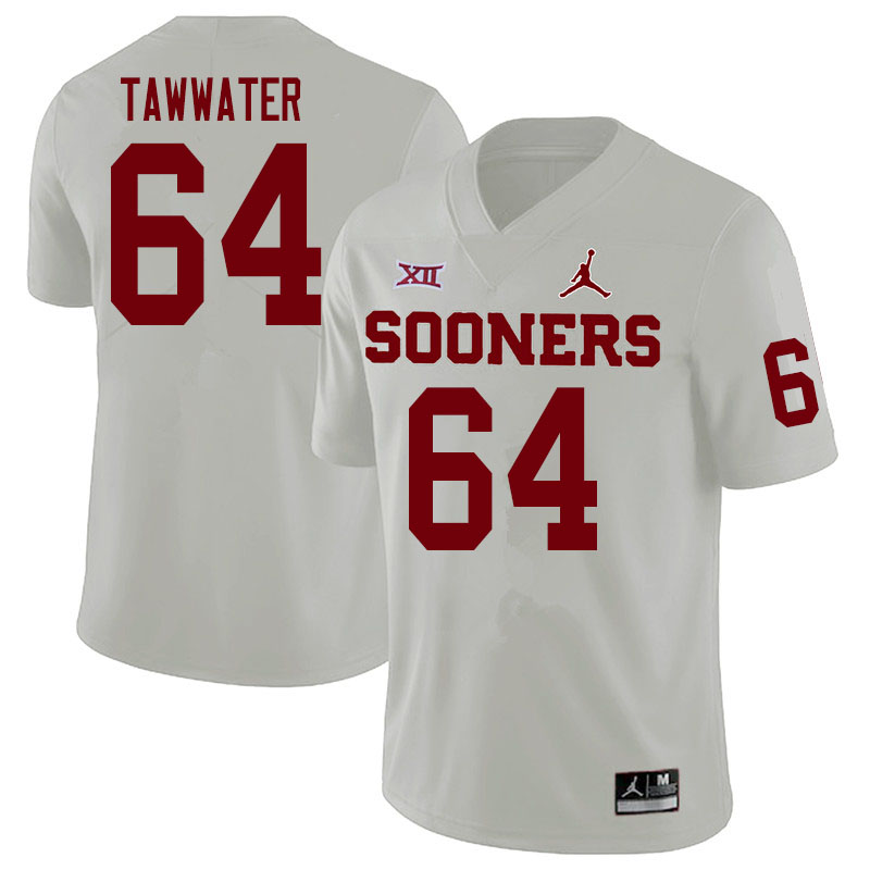Oklahoma Sooners #64 Ben Tawwater College Football Jerseys Sale-White